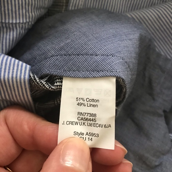 Men’s J. Crew Cotton/Linen Slim Shorts - Picture 5 of 5